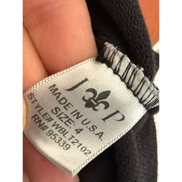 James Perse Womens Black Zip-Up Hoodie Jacket With Pocket Size 4 Cotton Blend Ca - Picture 7 of 7